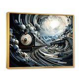 Train Geometric Momentum I - Train Canvas Wall Art