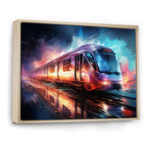 Abstract Train Luminous Journeys - Train Canvas Wall Art
