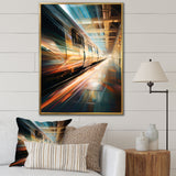 Train Luminous Trail Lights I - Train Canvas Wall Art