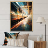Train Luminous Trail Lights I - Train Canvas Wall Art