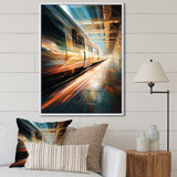 Train Luminous Trail Lights I - Train Canvas Wall Art