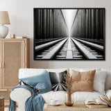 Train Minimalist Tracks I - Train Canvas Wall Art
