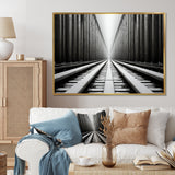 Train Minimalist Tracks I - Train Canvas Wall Art