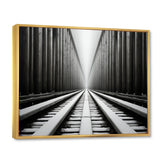 Train Minimalist Tracks I - Train Canvas Wall Art