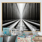 Train Minimalist Tracks I - Train Canvas Wall Art