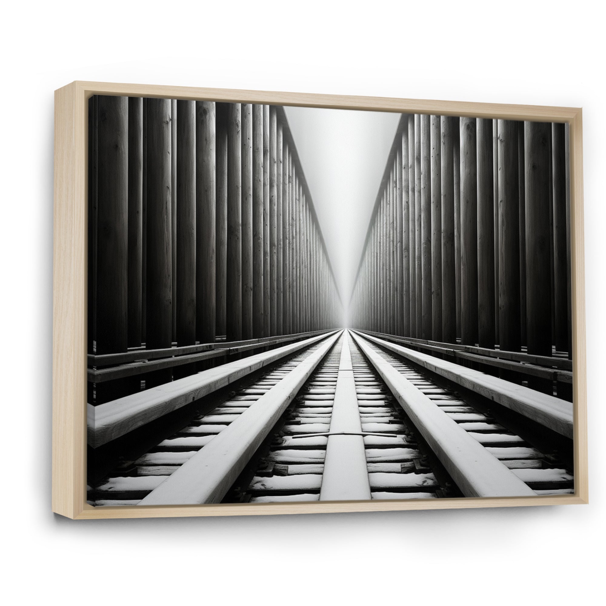 Train Minimalist Tracks I - Train Canvas Wall Art