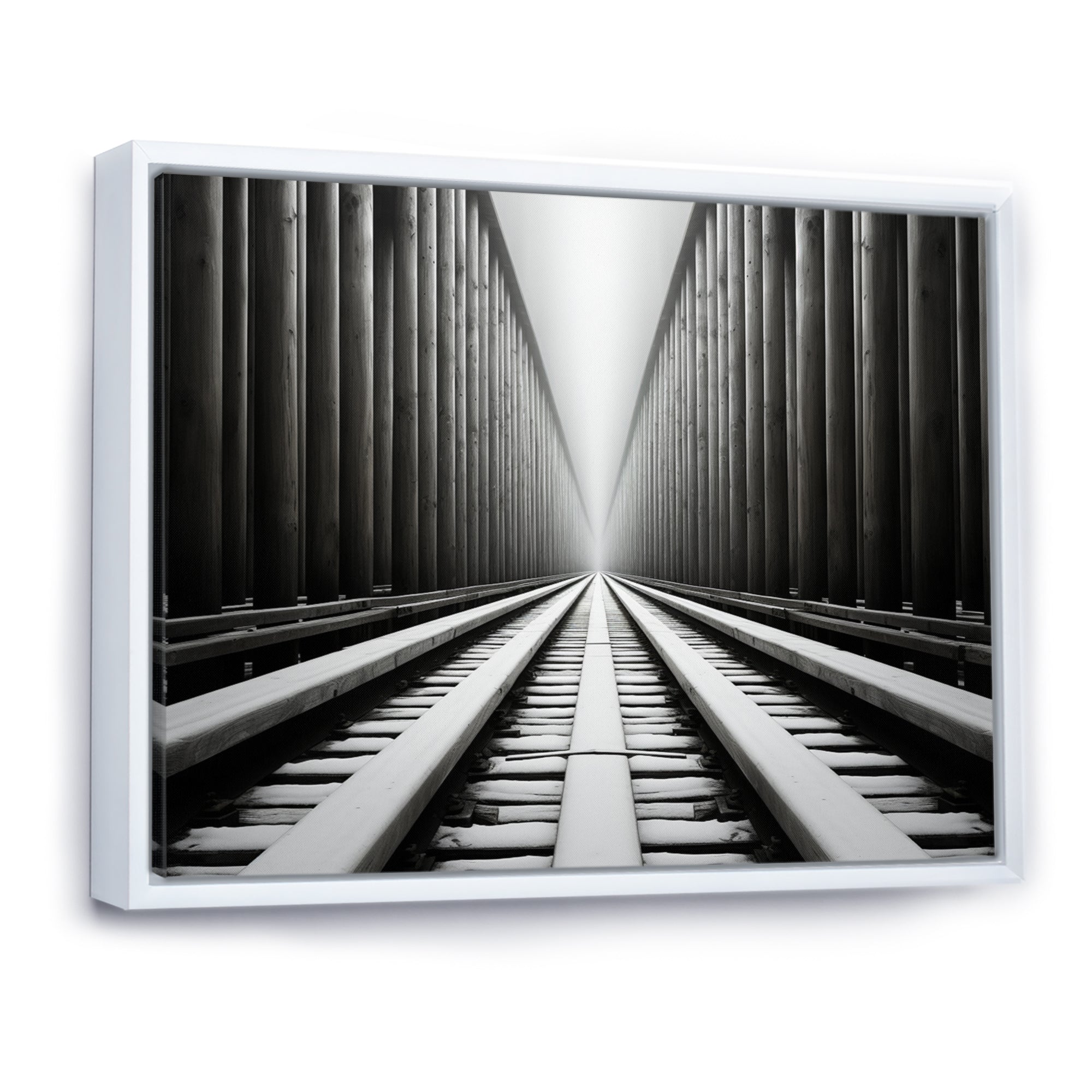 Train Minimalist Tracks I - Train Canvas Wall Art
