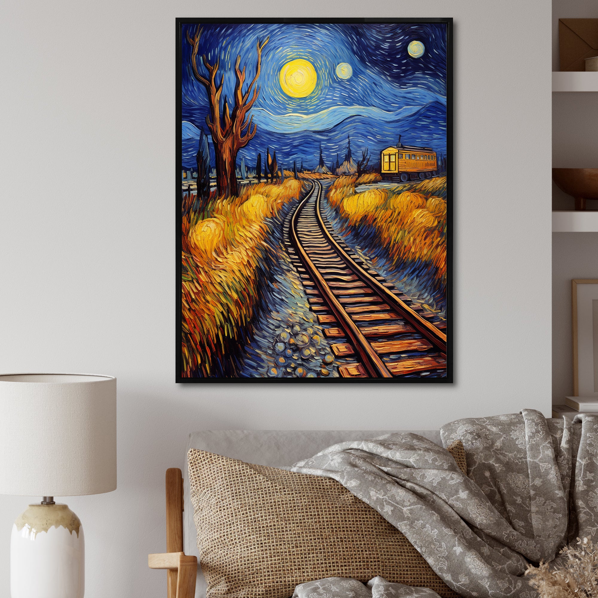 Train Rails By Vincent - Train Canvas Wall Art