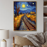 Train Rails By Vincent - Train Canvas Wall Art