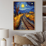 Train Rails By Vincent - Train Canvas Wall Art