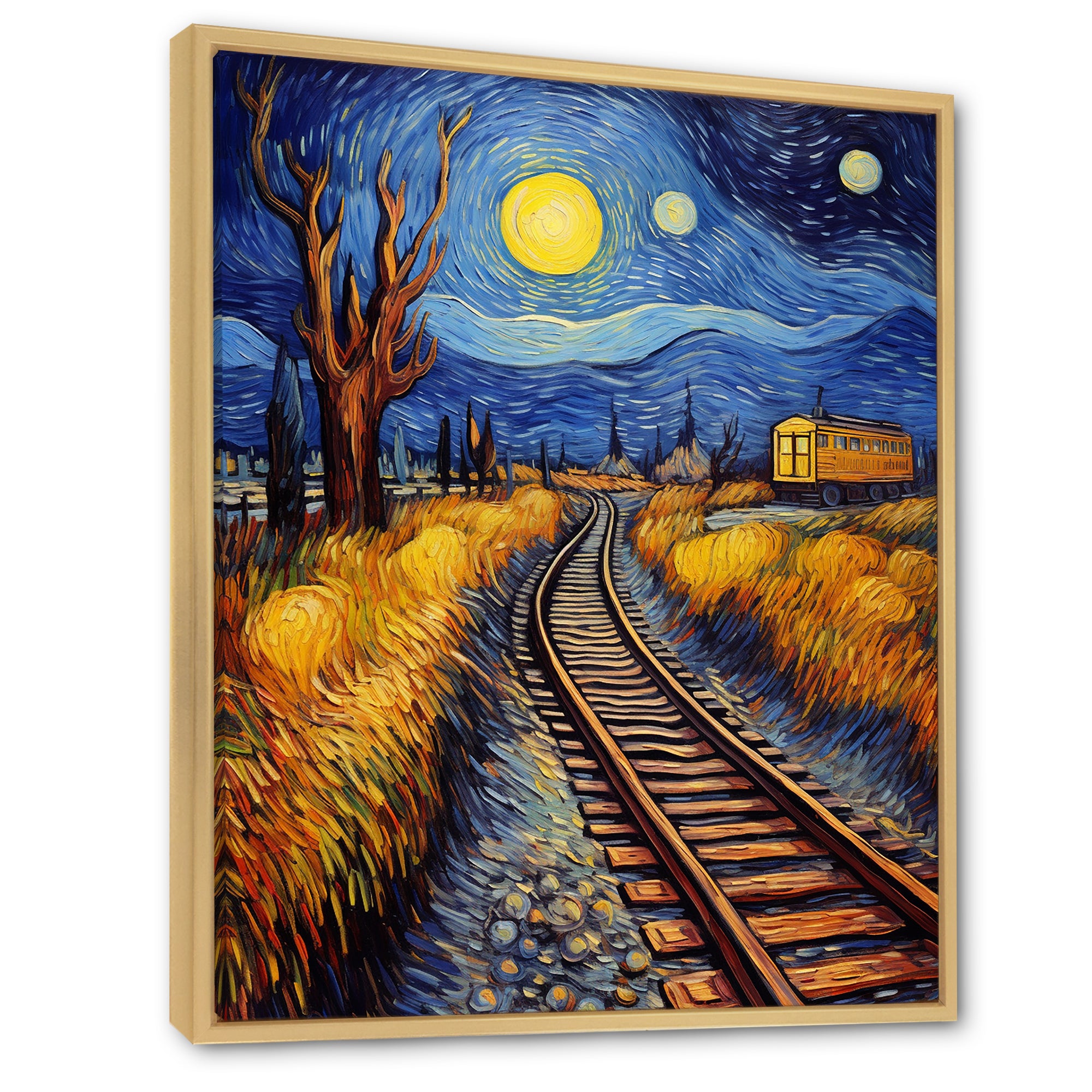 Train Rails By Vincent - Train Canvas Wall Art