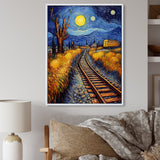 Train Rails By Vincent - Train Canvas Wall Art