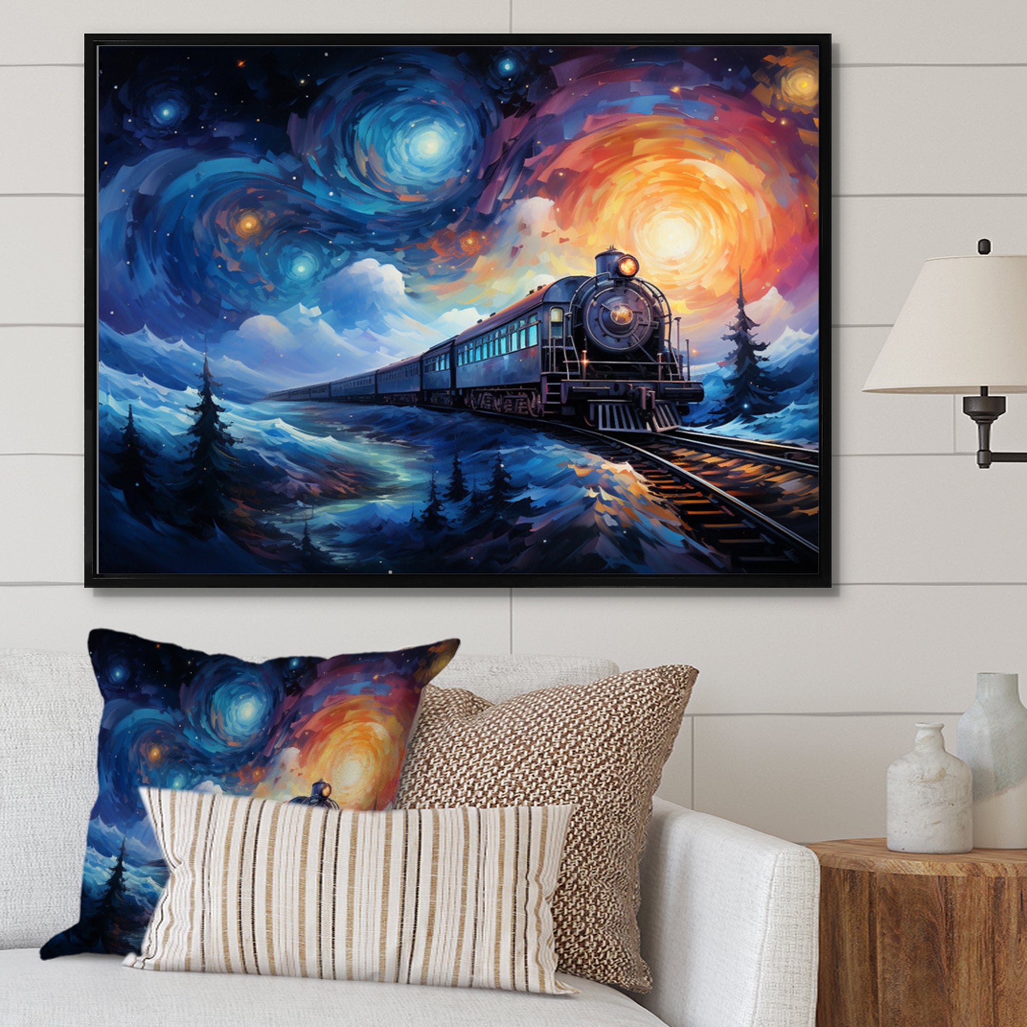Abstract Train Rails By Vincent - Train Canvas Wall Art
