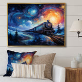 Abstract Train Rails By Vincent - Train Canvas Wall Art