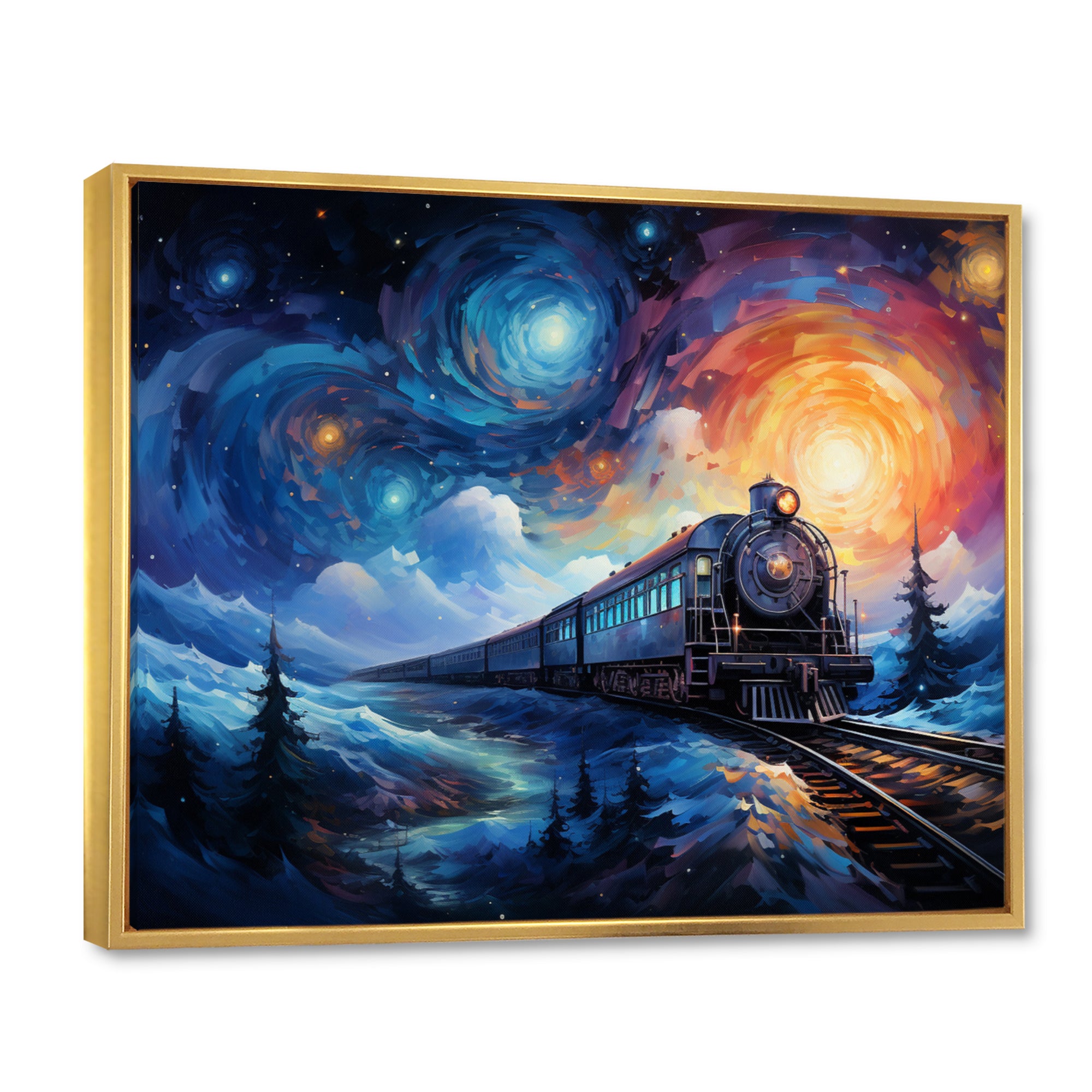 Abstract Train Rails By Vincent - Train Canvas Wall Art
