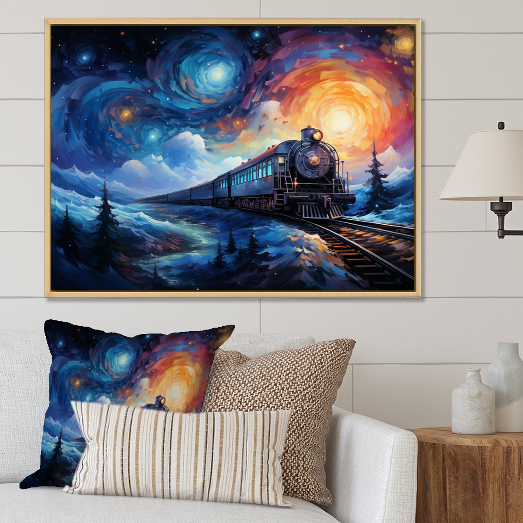 Abstract Train Rails By Vincent - Train Canvas Wall Art