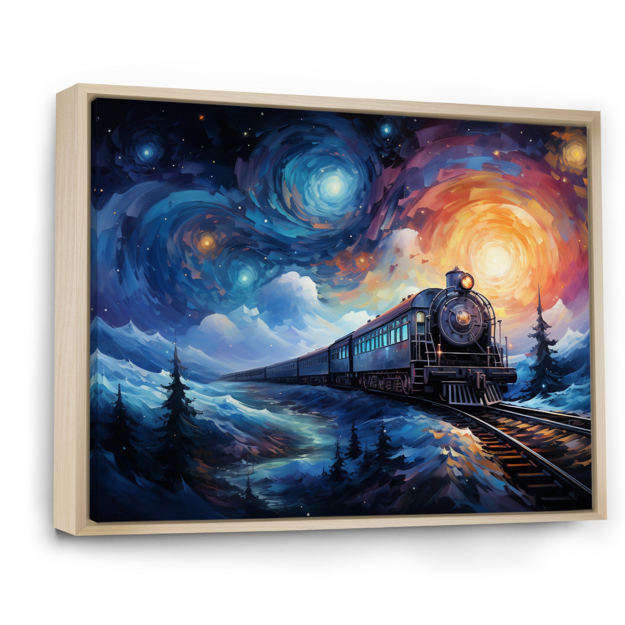 Abstract Train Rails By Vincent - Train Canvas Wall Art
