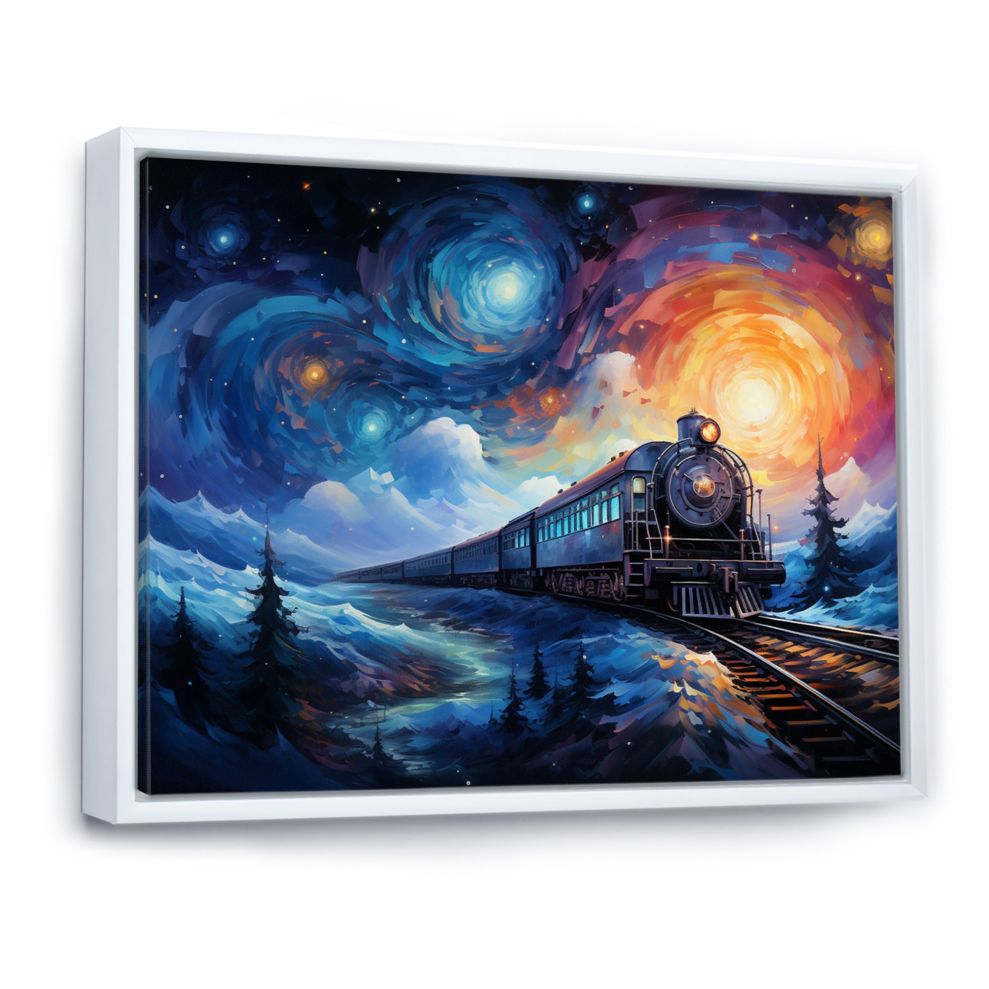 Abstract Train Rails By Vincent - Train Canvas Wall Art