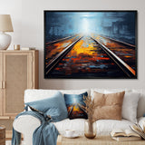Train Serene Railways Track - Train Canvas Wall Art