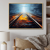 Train Serene Railways Track - Train Canvas Wall Art