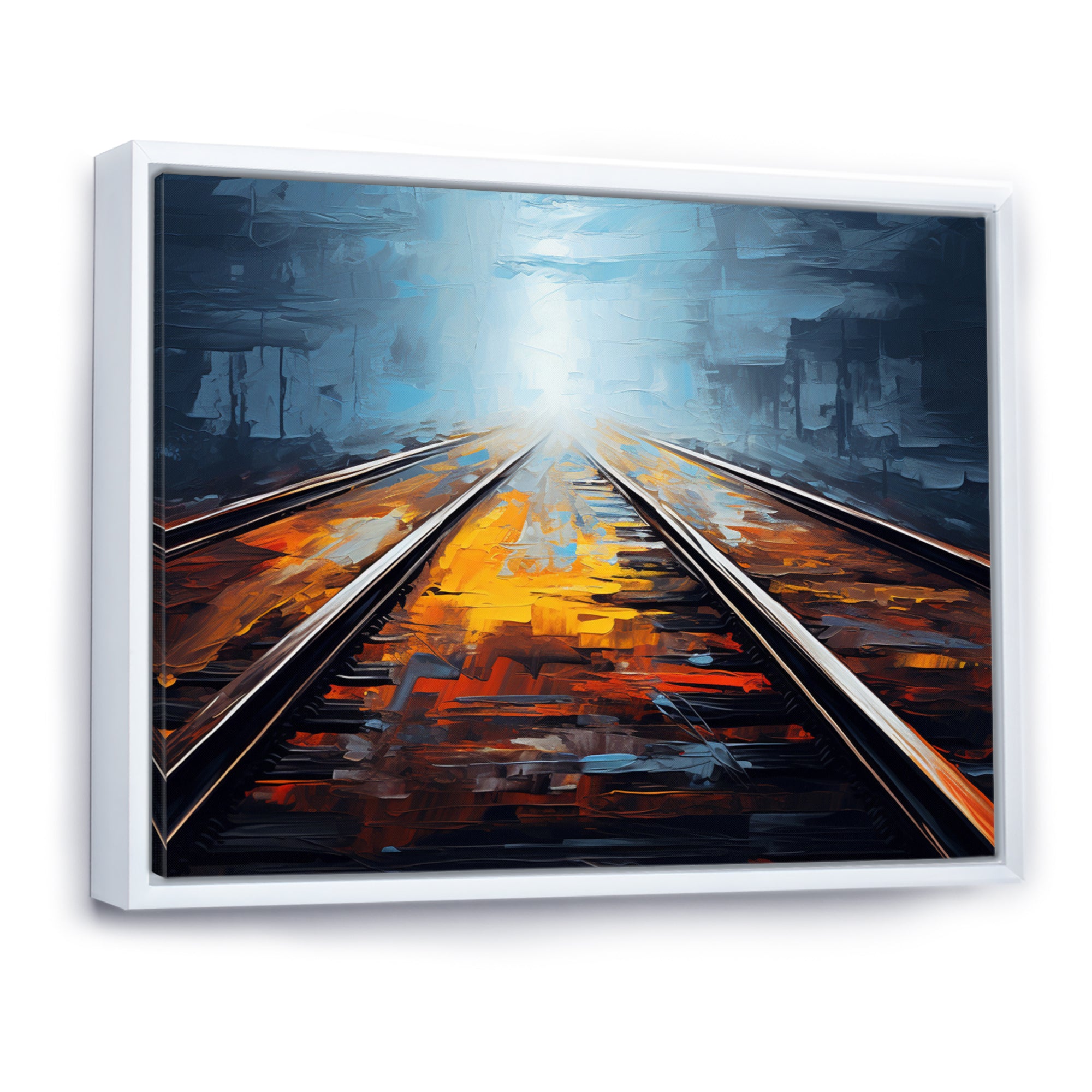 Train Serene Railways Track - Train Canvas Wall Art