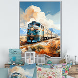 Abstract Train Sublime Landscapes I - Train Canvas Wall Art