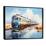 Blue Train Sublime Landscapes I - Train Canvas Wall Art