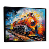 Abstract Train Synesthetic Symphonies - Train Canvas Wall Art