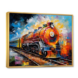 Abstract Train Synesthetic Symphonies - Train Canvas Wall Art