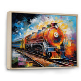 Abstract Train Synesthetic Symphonies - Train Canvas Wall Art