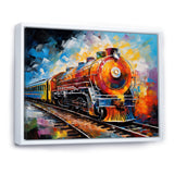 Abstract Train Synesthetic Symphonies - Train Canvas Wall Art