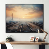 Train Transcendent Tracks - Train Canvas Wall Art