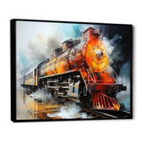 Abstract Train Translucent Rhythms I - Train Canvas Wall Art
