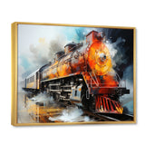 Abstract Train Translucent Rhythms I - Train Canvas Wall Art