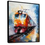 Abstract Train Vibrant Motion I - Train Canvas Wall Art