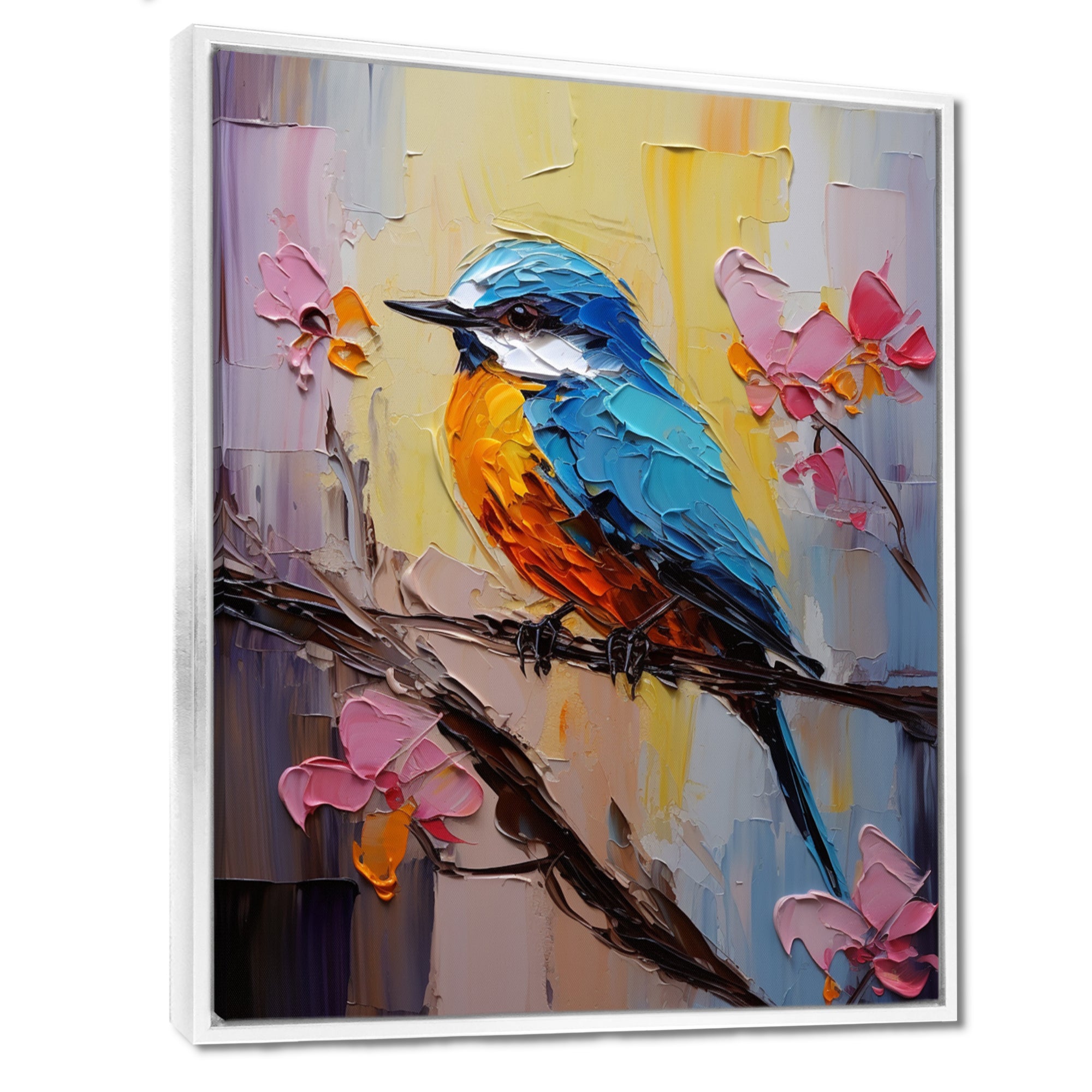 Bluebird Serenade Painting - Bird Wall Decor
