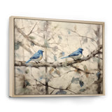 Bluebird Serenade Vintage Waterpainting - Blue Bird Wall Art