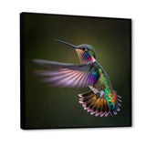 Purple Colibri Hovering Nature Photography - Bird Wall Decor