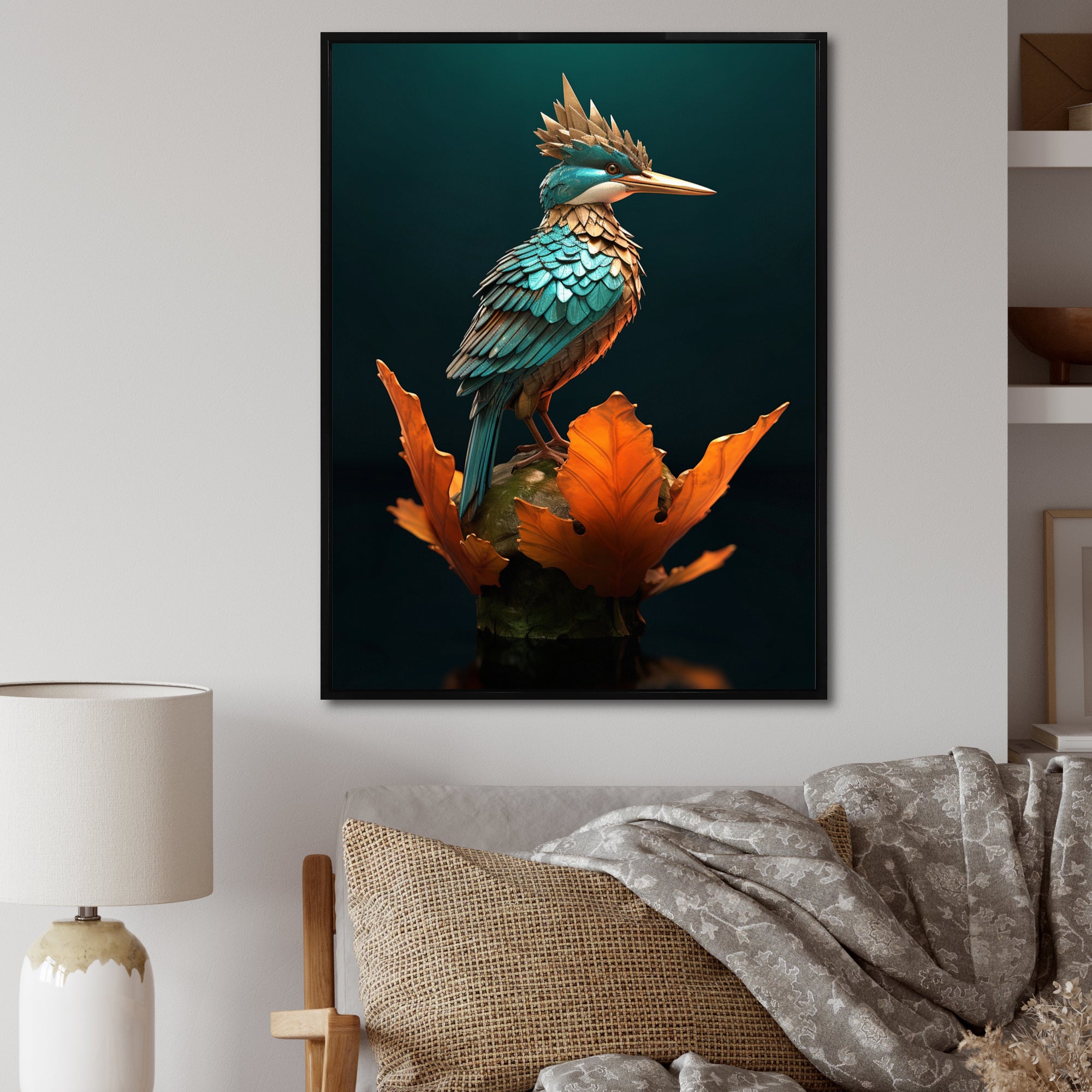 Blue Kingfisher Nature Photography - Bird Wall Decor