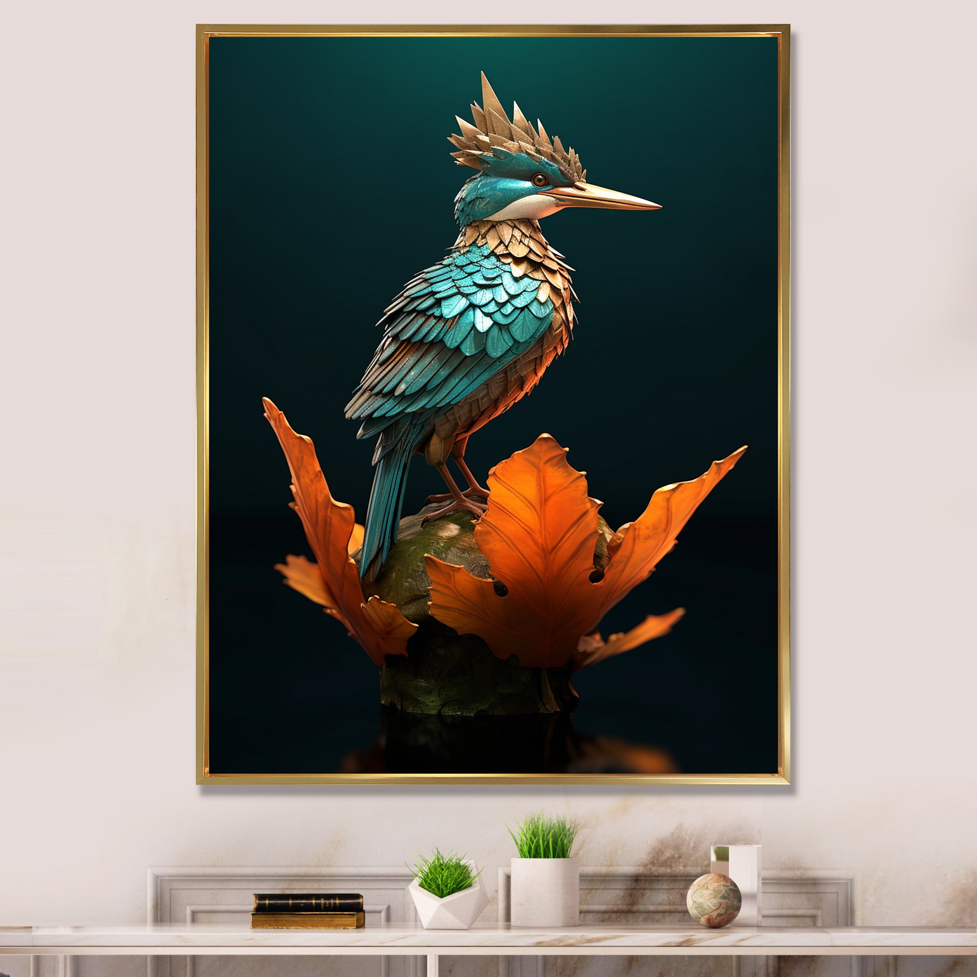 Blue Kingfisher Nature Photography - Bird Wall Decor