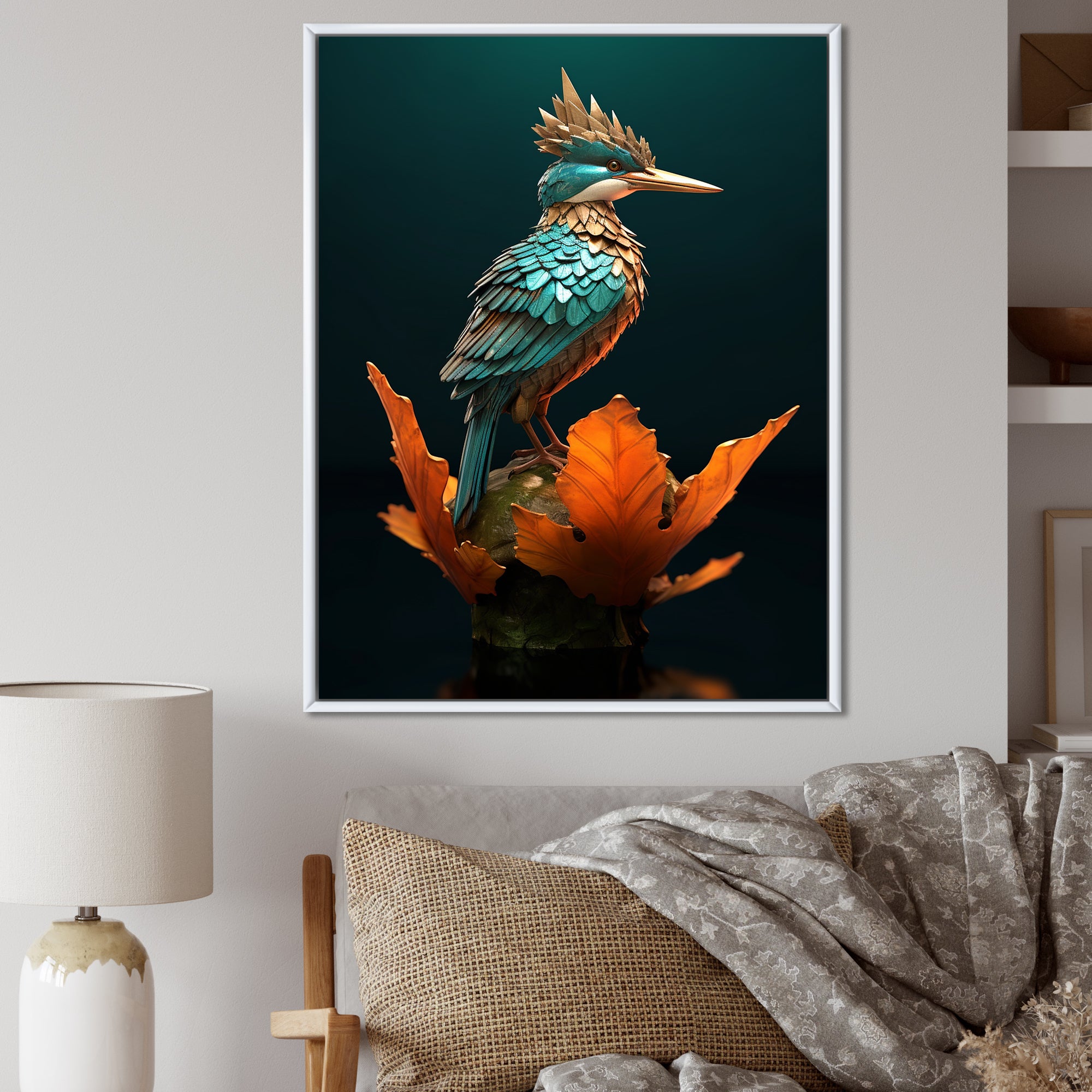 Blue Kingfisher Nature Photography - Bird Wall Decor