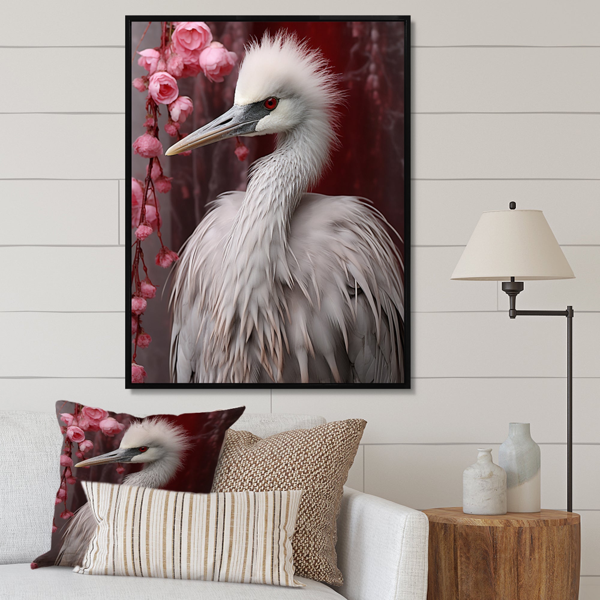 Majestic White Bird Nature Photography - Bird Living Room Wall Art
