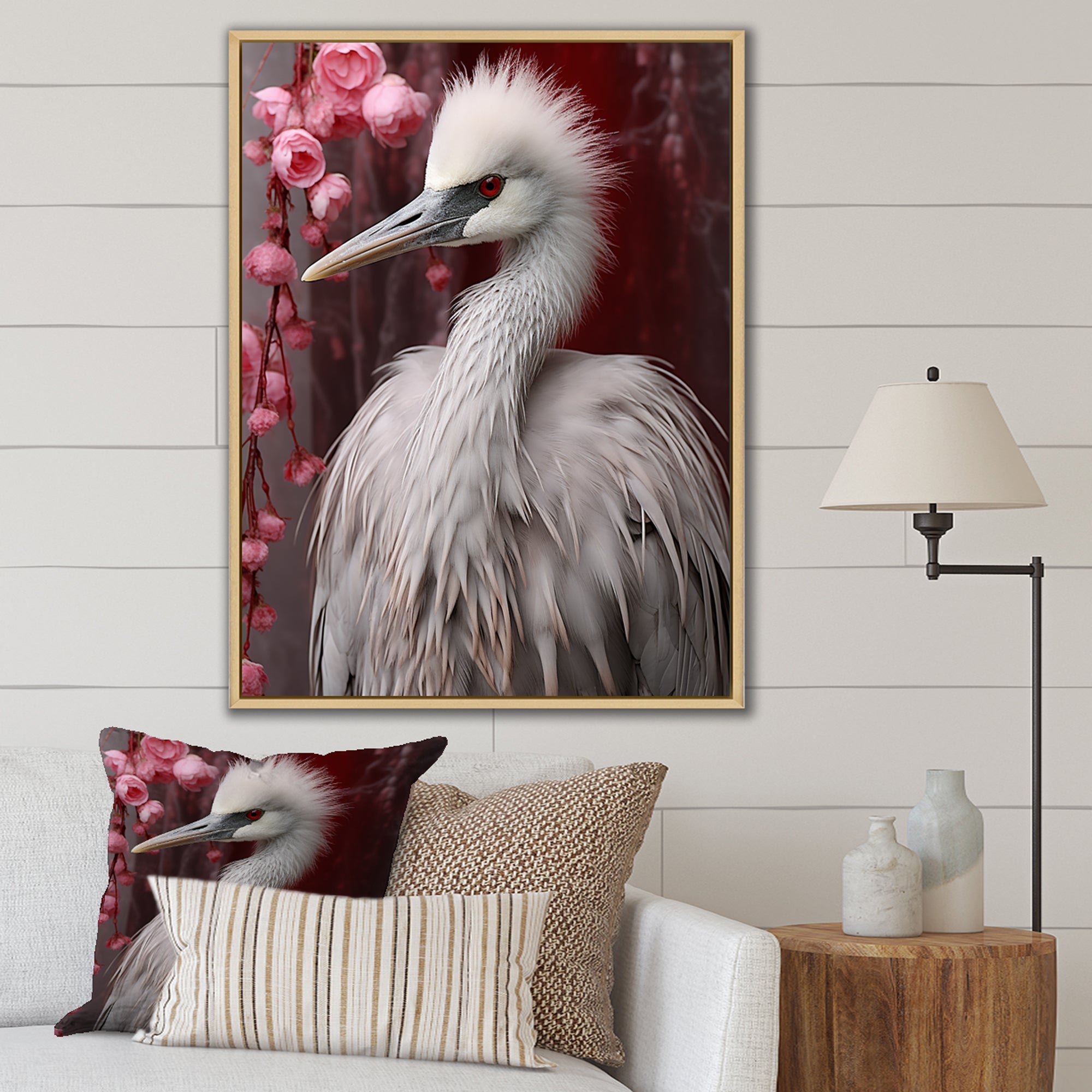 Majestic White Bird Nature Photography - Bird Living Room Wall Art