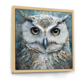 Portrait Of Magical Tribal White Owl - Owl Wall Art Prints