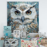 Portrait Of Magical Tribal White Owl - Owl Wall Art Prints