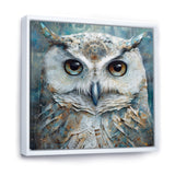 Portrait Of Magical Tribal White Owl - Owl Wall Art Prints