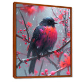 Cardinal Bird On Branch Christmas Wood - Bird Bedroom Wall Art