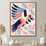 Eagle Retro Illustration - Bird Floral Wall Decor