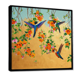 Kolibri Birds Drinking Flower Nectar - Bird Wall Art Prints