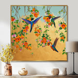 Kolibri Birds Drinking Flower Nectar - Bird Wall Art Prints
